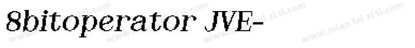 8bitoperator JVE字体转换